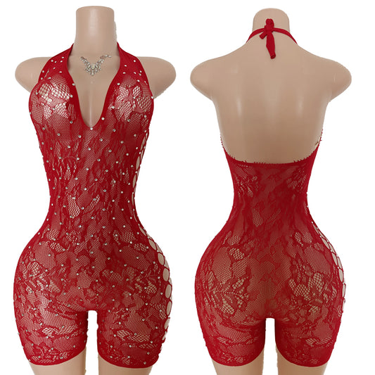 Alex Diamond Lace Body Suit